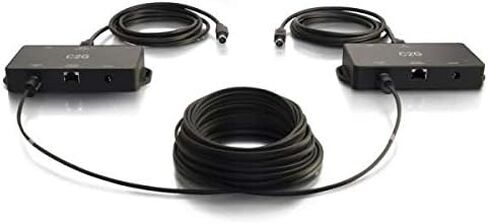 C2G Legrand USB Extender Dongle, USB Superbooster Signal Extender, RJ45 to USB Receiver Signal Booster, Black, 1 Count, C2G 29341 in Kuwait