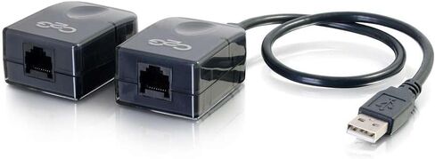 C2G Legrand USB Extender Dongle, USB Superbooster Signal Extender, RJ45 to USB Receiver Signal Booster, Black, 1 Count, C2G 29341 in Kuwait