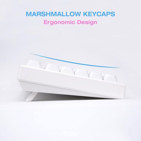 KXRORS PBT Keycaps 132 Keys Pink Cute Keycaps Dye-Sublimation Key caps XDA Profile Keycap Set for Cherry Gateron MX Switches Mechanical Keyboards - Marshmallow Keycaps in Saudi Arabia