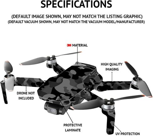 MightySkins Compatible with DJI Mini 2 Portable Drone - Eyes and Teeth | Protective, Durable, and Unique Vinyl Decal wrap Cover | Easy to Apply, Remove, and Change Styles | Made in The USA in Kuwait