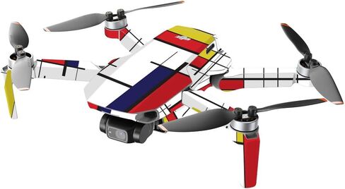 MightySkins Compatible with DJI Mini 2 Portable Drone - Eyes and Teeth | Protective, Durable, and Unique Vinyl Decal wrap Cover | Easy to Apply, Remove, and Change Styles | Made in The USA in Kuwait