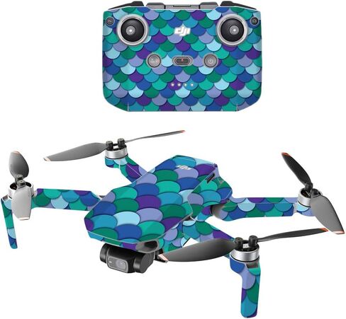MightySkins Compatible with DJI Mini 2 Portable Drone - Eyes and Teeth | Protective, Durable, and Unique Vinyl Decal wrap Cover | Easy to Apply, Remove, and Change Styles | Made in The USA in Kuwait