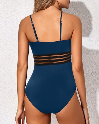 Holipick One Piece Swimsuits Tummy Control Strapless Bathing Suits for Women Slimming Bandeau Tube Swimswear Size XL Leopard in Saudi Arabia