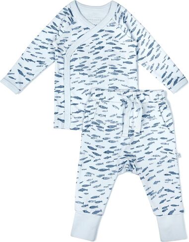 MakeMake Organics GOTS Organic Cotton Kimono Harem Pants Set Separates Baby Boy Girl in Saudi Arabia