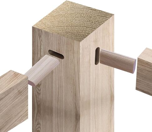 50Pcs Domino Tenon Beech Wood 8x40mm Loose Tenons Woodworking Accessory for Positioning Furniture DIY in Saudi Arabia