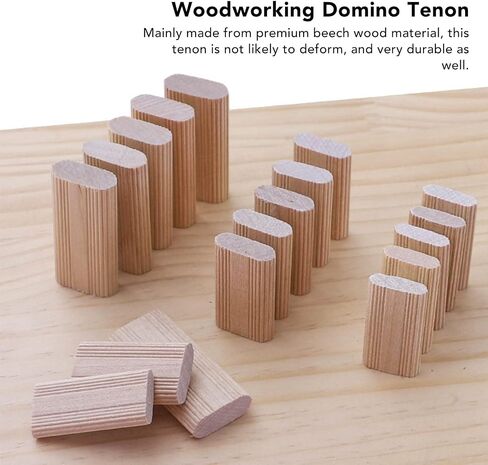 50Pcs Domino Tenon Beech Wood 8x40mm Loose Tenons Woodworking Accessory for Positioning Furniture DIY in Saudi Arabia