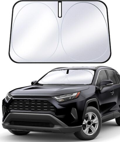 Sun Shade Front Windshield Compatible with Ford Explorer New 2024 2023 2022 2021 2020, Custom Fit SUV, ST XLT, Limited, Platinum Car Window Sunshade Cover Visor in Saudi Arabia