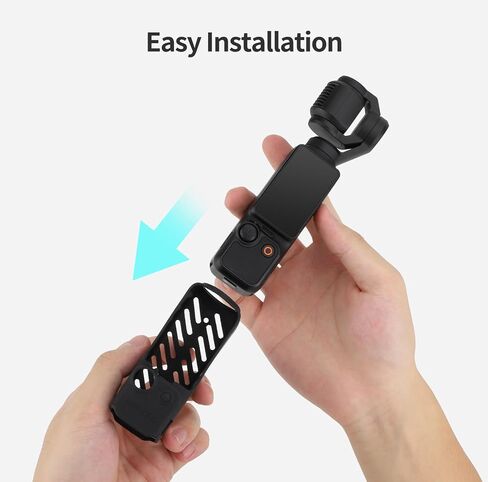حافظة سيليكون لـ DJI Osmo Pocket 3، حافظة واقية من السيليكون مقاومة للماء متوافقة مع ملحقات حماية الغطاء الواقي من السيليكون DJI Osmo Pocket 3 - أسود in Kuwait