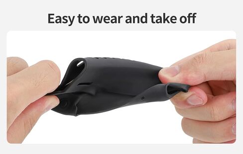 حافظة سيليكون لـ DJI Osmo Pocket 3، حافظة واقية من السيليكون مقاومة للماء متوافقة مع ملحقات حماية الغطاء الواقي من السيليكون DJI Osmo Pocket 3 - أسود in Kuwait