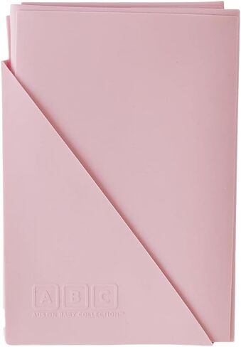 Austin Baby Co Silicone On-The-Go Foldable Placemat | Portable, BPA-Free, Easy to Clean and Perfect for Travel for Babies, Toddlers and Kids. (Dinosaur Warm Cream) in Saudi Arabia