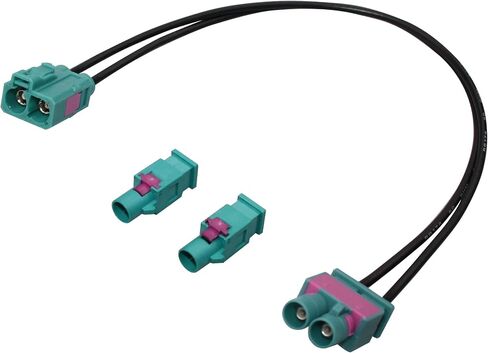 Antenna Adapter Dual Fakra Female to Dual Fakra Male or Two Single Fakra Male 30cm Long in Saudi Arabia