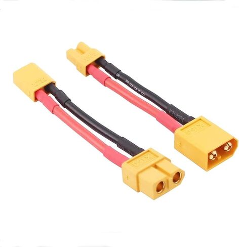 6 قطع ذكر XT-30 إلى أنثى XT-60 موصل محول XT30 XT60 FPV 16awg 1.96 بوصة كابل (حزمة من 6) in Kuwait