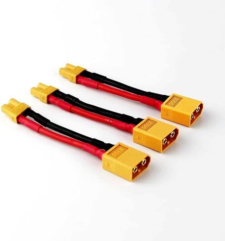 6 قطع ذكر XT-30 إلى أنثى XT-60 موصل محول XT30 XT60 FPV 16awg 1.96 بوصة كابل (حزمة من 6) in Kuwait