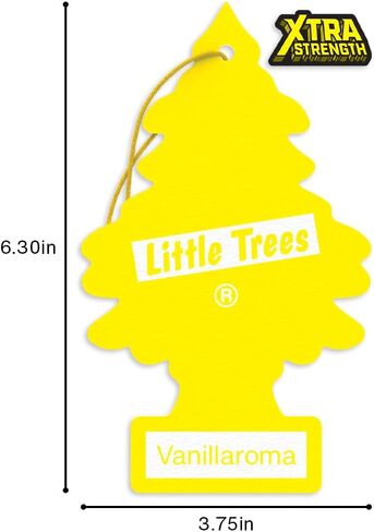 LITTLE TREES Air Fresheners Car Air Freshener. Xtra Strength Provides Long-Lasting Scent for Auto or Home. Extra Boost of Fragrance. Black Ice, 24 Air Fresheners in Kuwait