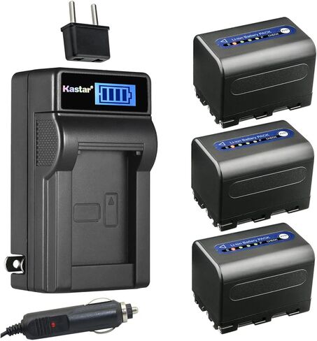 بطارية Kastar NP-QM71D وشاحن تيار متردد LCD متوافق مع Sony CCD-TRV20، CCD-TRV22، CCD-TRV23، CCD-TRV24، CCD-TRV25، CCD-TRV30، CCD-TRV33، CCD-TRV38، CCD-TRV39 ، سي سي دي-TRV40، سي سي دي-TRV50 in Saudi Arabia