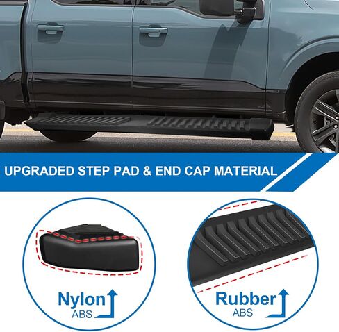 6.3 Inches Running Boards Fit for 2015-2023 15 16 17 18 19 20 21 22 23 Ford F150 F-150 SuperCrew Cab 4 Full Size Doors with 6 Brackes Side Step Rail Nerf Bars in Saudi Arabia