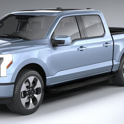 6.3 Inches Running Boards Fit for 2015-2023 15 16 17 18 19 20 21 22 23 Ford F150 F-150 SuperCrew Cab 4 Full Size Doors with 6 Brackes Side Step Rail Nerf Bars in Saudi Arabia
