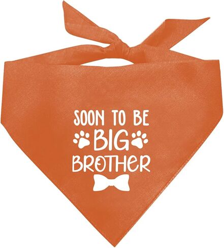 Big Brother Bandana for Dog, Dog Bandana Pregnancy Announcement, Dog Scarf, Dog Pregnancy Announcement, Apricot Gray Dog Bandana, Dog Bandana for Small Medium Large Dogs (A89) in Saudi Arabia