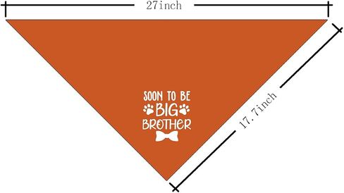 Big Brother Bandana for Dog, Dog Bandana Pregnancy Announcement, Dog Scarf, Dog Pregnancy Announcement, Apricot Gray Dog Bandana, Dog Bandana for Small Medium Large Dogs (A89) in Saudi Arabia