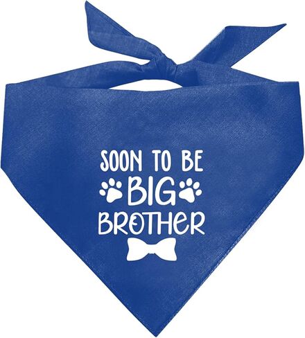 Big Brother Bandana for Dog, Dog Bandana Pregnancy Announcement, Dog Scarf, Dog Pregnancy Announcement, Apricot Gray Dog Bandana, Dog Bandana for Small Medium Large Dogs (A89) in Saudi Arabia