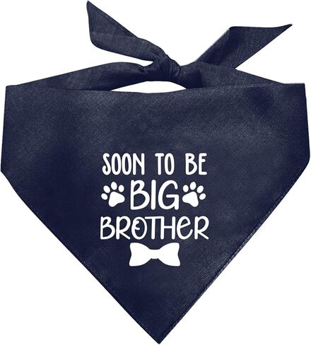 Big Brother Bandana for Dog, Dog Bandana Pregnancy Announcement, Dog Scarf, Dog Pregnancy Announcement, Apricot Gray Dog Bandana, Dog Bandana for Small Medium Large Dogs (A89) in Saudi Arabia
