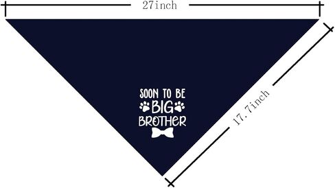 Big Brother Bandana for Dog, Dog Bandana Pregnancy Announcement, Dog Scarf, Dog Pregnancy Announcement, Apricot Gray Dog Bandana, Dog Bandana for Small Medium Large Dogs (A89) in Saudi Arabia