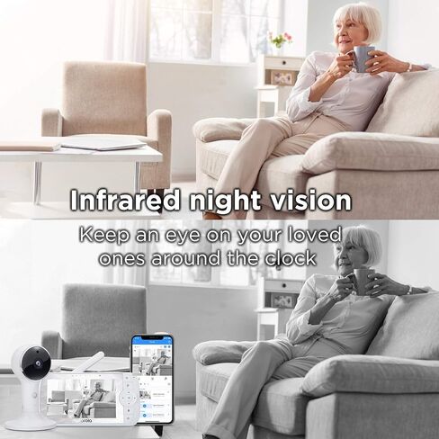 جهاز مراقبة الأطفال Motorola Connect60 من Hubble Connected Video - وحدة للأهل مقاس 5 بوصات وعرض واي فاي بدقة 1080 بكسل للأطفال وكبار السن والحيوانات الأليفة - صوت ثنائي الاتجاه، رؤية ليلية، تكبير رقمي، تطبيق Hubble in Saudi Arabia