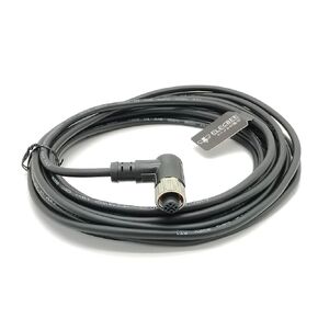 M12 Connector A-Code Single Female Head Right Angle Overmolded Cable (4 Pin 5M/16.4ft Cable)
