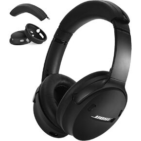 حافظة AIRSPO لجهاز Bose QuietComfort 45 Bose qc 45 غطاء سيليكون واقي ناعم، أسود in Kuwait