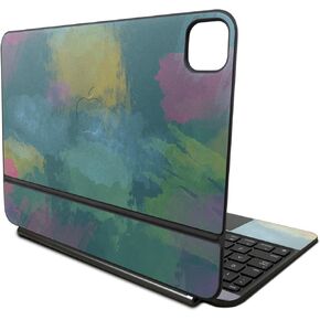 Skin Compatible with Apple Magic Keyboard for iPad Pro 11‑inch (M4) 2024 - Watercolor Blue - Premium 3M Vinyl Protective Wrap Decal Cover - Easy to Apply | Crafted in The USA by MightySkins