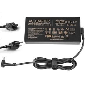 20V 6A 120W 4.5x3.0mm AC Charger ADP-120CD B Compatible with ZenBook A17-120P2A UX534FT Q537 UX534FT Q546FD Q546F Q547FD Q537FD Q547F AC Adapter