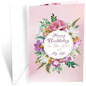 Prime Greetings Birthday Card Great Granddaughter, Made in America, Eco-Friendly, Thick Card Stock with Premium Envelope 5in x 7.75in, Packaged in Protective Mailer