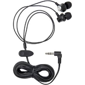 WordSleuth in-Ear Transcription 3.5mm Earbud Headset, Noise Reduction, Antimicrobial, Angled Silicone Ear Tips, Ultra Comfort & Clarity, 10-foot cord, Lightweight, Superb for Transcribing Long Hours
