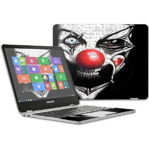 MightySkins Skin Compatible with Samsung Chromebook Plus 12.3"(2017 - Evil Clown | Protective, Durable, and Unique Vinyl Decal wrap Cover | Easy to Apply, Remove, and Change Styles | Made in The USA