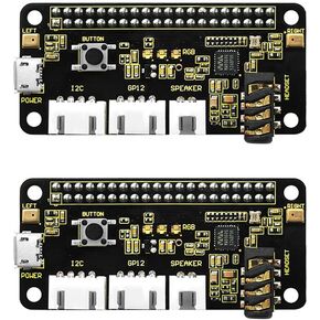KEYESTUDIO ReSpeaker 2-Mic Pi HAT Shield for Raspberry Pi 5/Pi 4/4B/ Pi 3 3B /2B /Pi Zero 2 W/Pi Zero WH in Kuwait