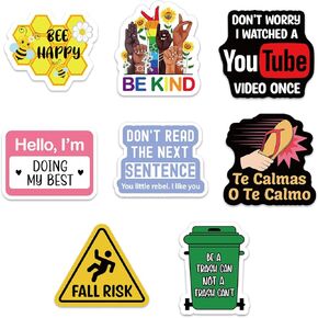 YAZMEEN 80 Pcs Inspirational Words Stickers for Adults 2" Motivational Water Bottle Stickers Aesthetic Laptop Decals Funny Work Accessories for Office Worker Nurse Doctor Teacher Colleague Student