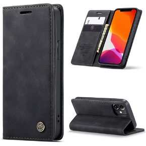 UEEBAI Wallet Case for iPhone 12 Mini 5.4 inch, Premium PU Leather Case Vintage Matte Wallet Flip Cover [Card Slots] [Magnetic Closure] Stand Function Folio Shockproof Full Protection - Blue
