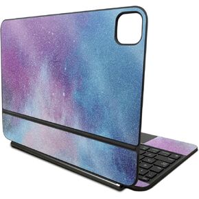 Glossy Glitter Skin Compatible With Apple Magic Keyboard for iPad Pro 11‑inch (M4) 2024 - Cotton Candy Sky - Premium 3M Vinyl Protective Decal Cover - Easy To Apply | Crafted in the USA by MightySkins
