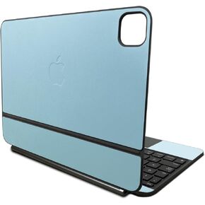 غلاف متوافق مع لوحة مفاتيح Apple Magic Keyboard لجهاز iPad Pro مقاس 11 بوصة (M4) 2024 - أزرق فاتح سادة - غطاء لاصق واقٍ من الفينيل 3M ممتاز - سهل الاستخدام | صُنع في الولايات المتحدة الأمريكية بواسطة MightySkins