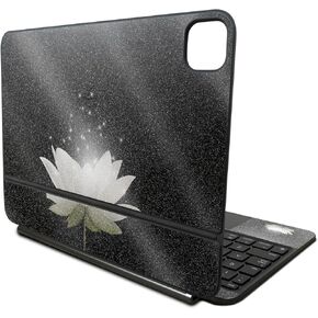 Glossy Glitter Skin Compatible with Apple Magic Keyboard for iPad Pro 11‑inch (M4) 2024 - Twilight Lotus - Premium 3M Vinyl Protective Decal Cover - Easy to Apply | Crafted in The USA by MightySkins