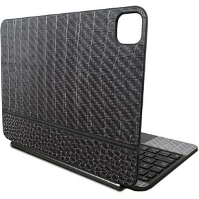 Carbon Fiber Skin Compatible with Apple Magic Keyboard for iPad Pro 11‑inch (M4) 2024 - Black Gator Skin - Premium 3M Vinyl Protective Decal Cover - Easy to Apply | Crafted in The USA by MightySkins