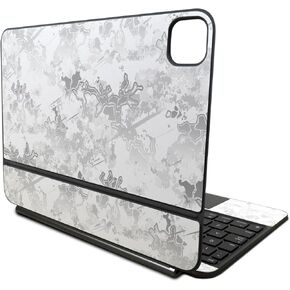 غلاف متوافق مع لوحة مفاتيح Apple Magic Keyboard لجهاز iPad Pro مقاس 11 بوصة (M4) 2024 - Viper Snow - غطاء لاصق واقٍ من الفينيل 3M ممتاز - سهل الاستخدام | صُنع في الولايات المتحدة الأمريكية بواسطة MightySkins