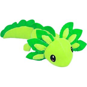 لعبة Axolotl القطيفة، 35.56 سم حيوان Axolotl المحشو، هدايا دمية قطيفة السلمندر Axolotl للأولاد والبنات وأعياد الميلاد والكريسماس والعام الجديد (أزرق + أسود)