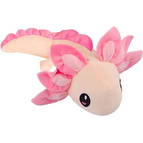 لعبة Axolotl القطيفة، 35.56 سم حيوان Axolotl المحشو، هدايا دمية قطيفة السلمندر Axolotl للأولاد والبنات وأعياد الميلاد والكريسماس والعام الجديد (أزرق + أسود) in Kuwait