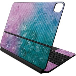 غلاف من ألياف الكربون متوافق مع لوحة مفاتيح Apple Magic Keyboard لجهاز iPad Air 13 بوصة (M2) 2024 - Diamond Grunge - غطاء واقٍ من الفينيل 3M ممتاز - سهل الاستخدام | صُنع في الولايات المتحدة الأمريكية بواسطة MightySkins