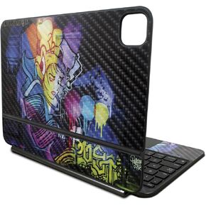 Carbon Fiber Skin Compatible with Apple Magic Keyboard for iPad Pro 11‑inch (M4) 2024 - Midnight Mischief - Premium 3M Vinyl Protective Decal Cover - Easy to Apply | Crafted in The USA by MightySkins