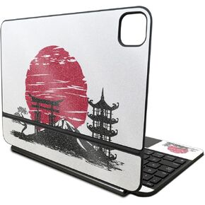Glossy Glitter Skin Compatible with Apple Magic Keyboard for iPad Pro 11‑inch (M4) 2024 - Japanese Style - Premium 3M Vinyl Protective Decal Cover - Easy to Apply | Crafted in The USA by MightySkins
