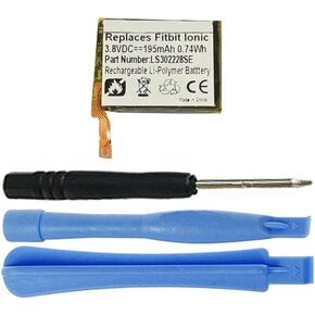 195mAh LSSP302228SE Battery Replacement Compatible with Fitbit Ionic FB503 Smart Fitness Watch