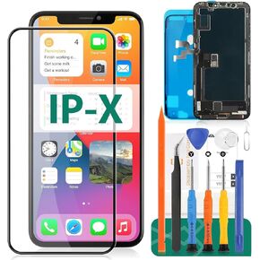 for iPhone X Screen Replacement for iPhone X LCD Screen Display Touch Digitizer Glass Panel Assembly Kits A1865, A1901, A1902, A1903 (Incelll Black)