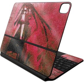 Glossy Glitter Skin Compatible With Apple Magic Keyboard for iPad Air 13-inch (M2) 2024 - Warm Modern Camo - Premium 3M Vinyl Protective Decal Cover - Easy To Apply | Crafted in the USA by MightySkins